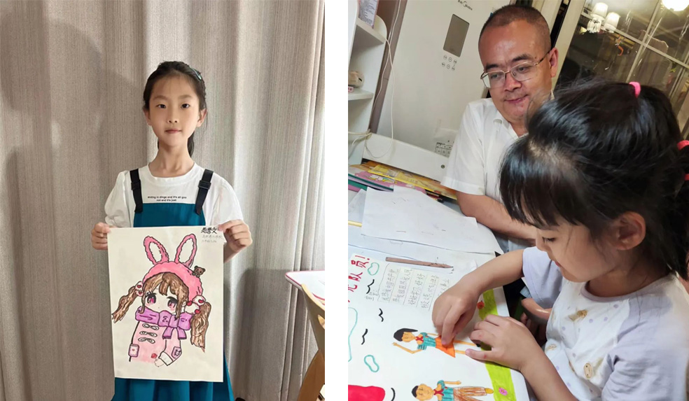 童心向黨 || “西投寶寶”們的親子繪畫作品展來啦！看看你pick哪個(gè)！